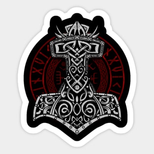 Viking Norse God Hammer - Mjolnir Sticker